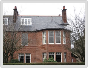 Merrylee Road, Newlands - Roofing - slate and lead and lime mortar
